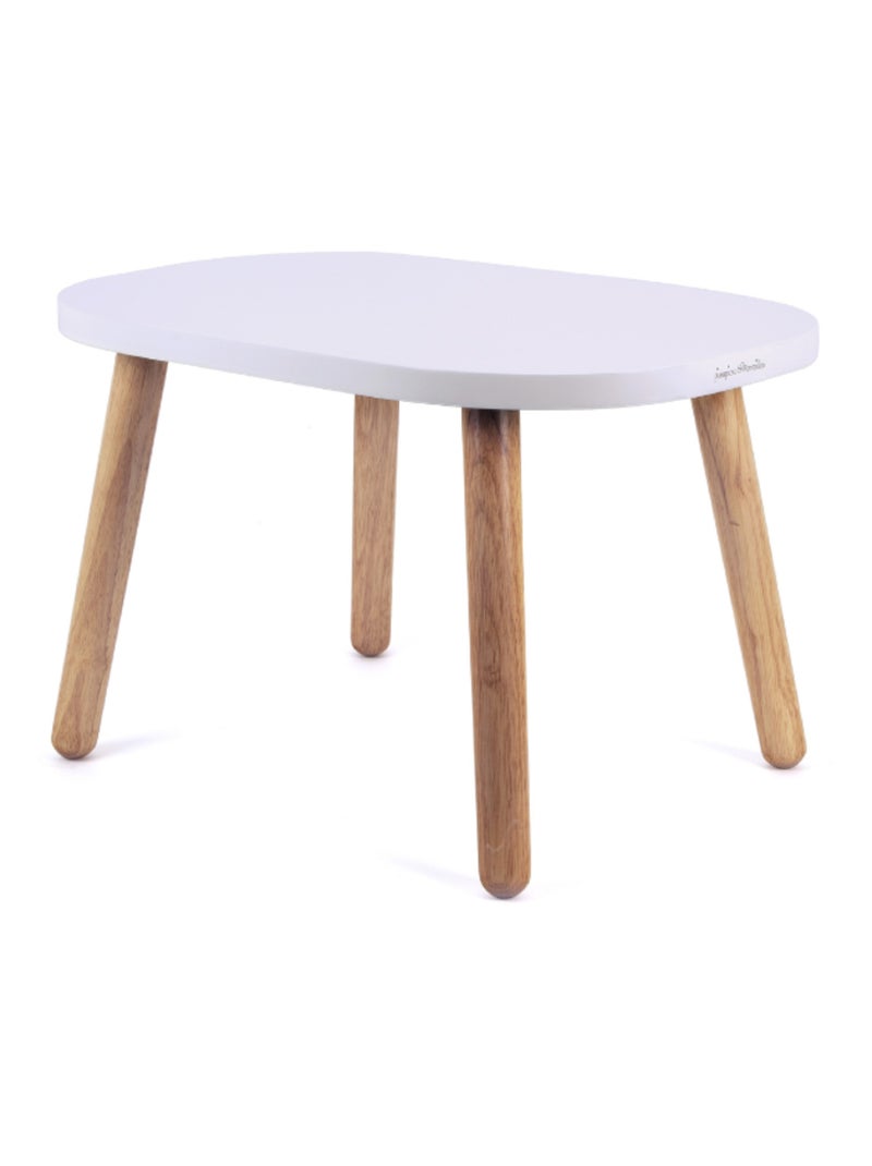 Ensemble Table et Chaises Enfant Ovaline Blanc Blanc - Kiabi