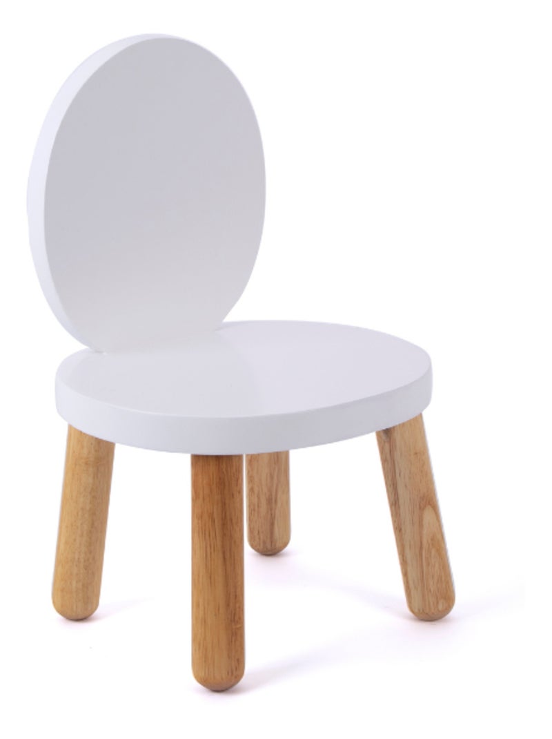 Ensemble Table et Chaises Enfant Ovaline Blanc Blanc - Kiabi