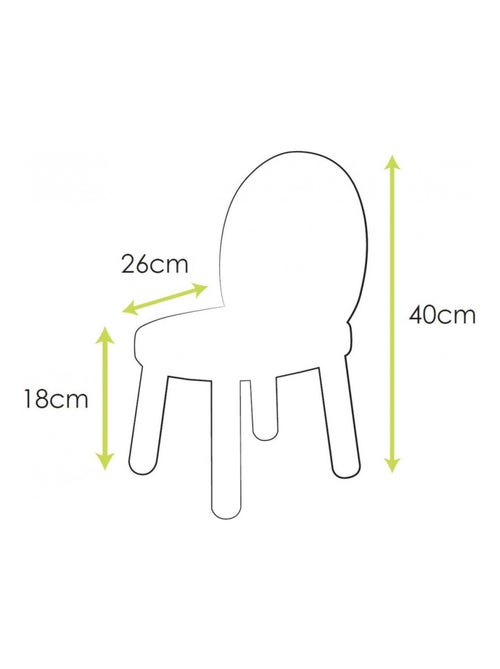 Ensemble Table et Chaises Enfant Ovaline Bois - Kiabi