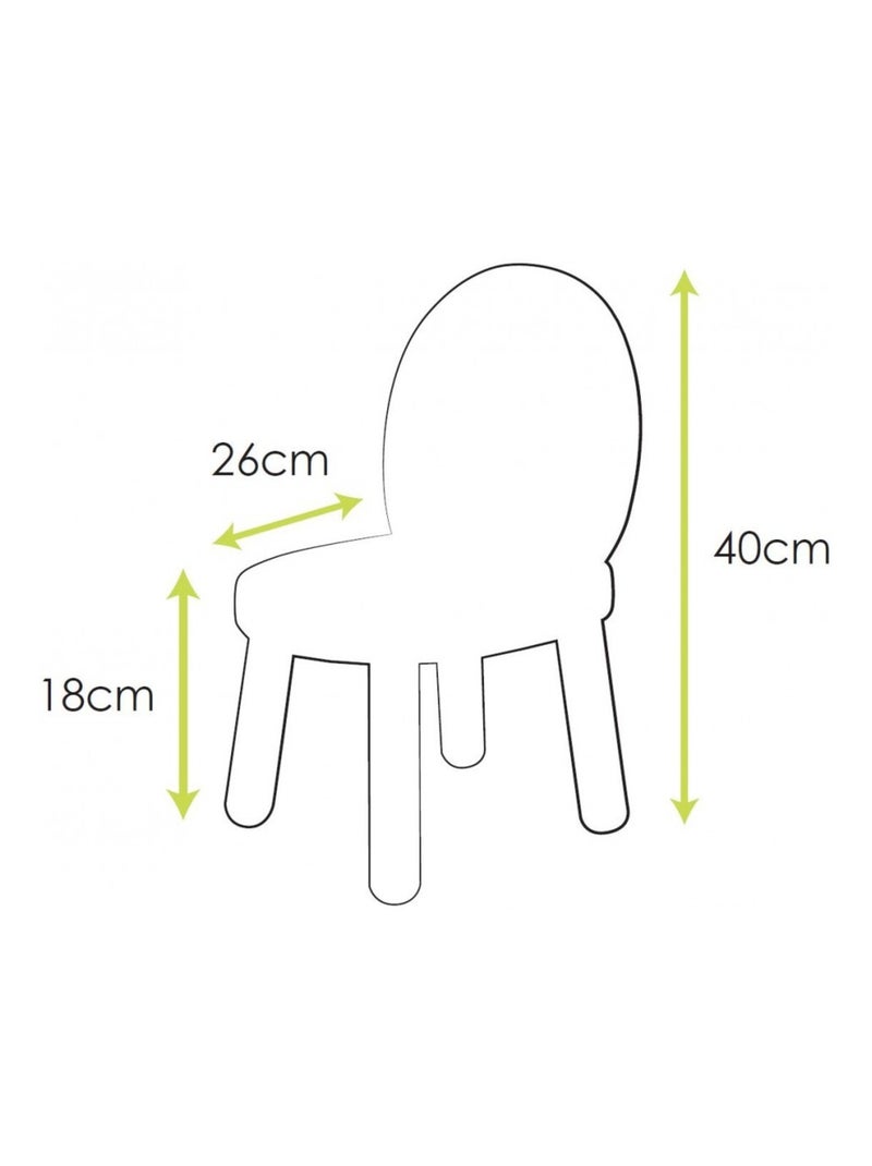 Ensemble Table et Chaises Enfant Ovaline Bois Gris - Kiabi