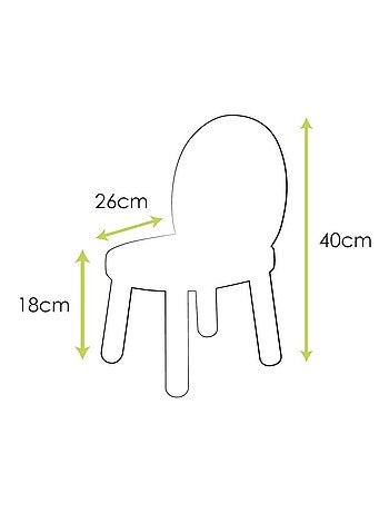 Ensemble Table et Chaises Enfant Ovaline
