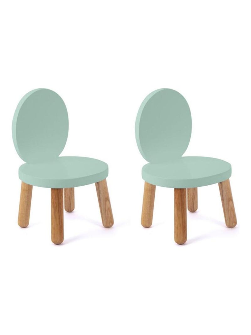 Ensemble Table et Chaises Enfant Ovaline Gris - Kiabi