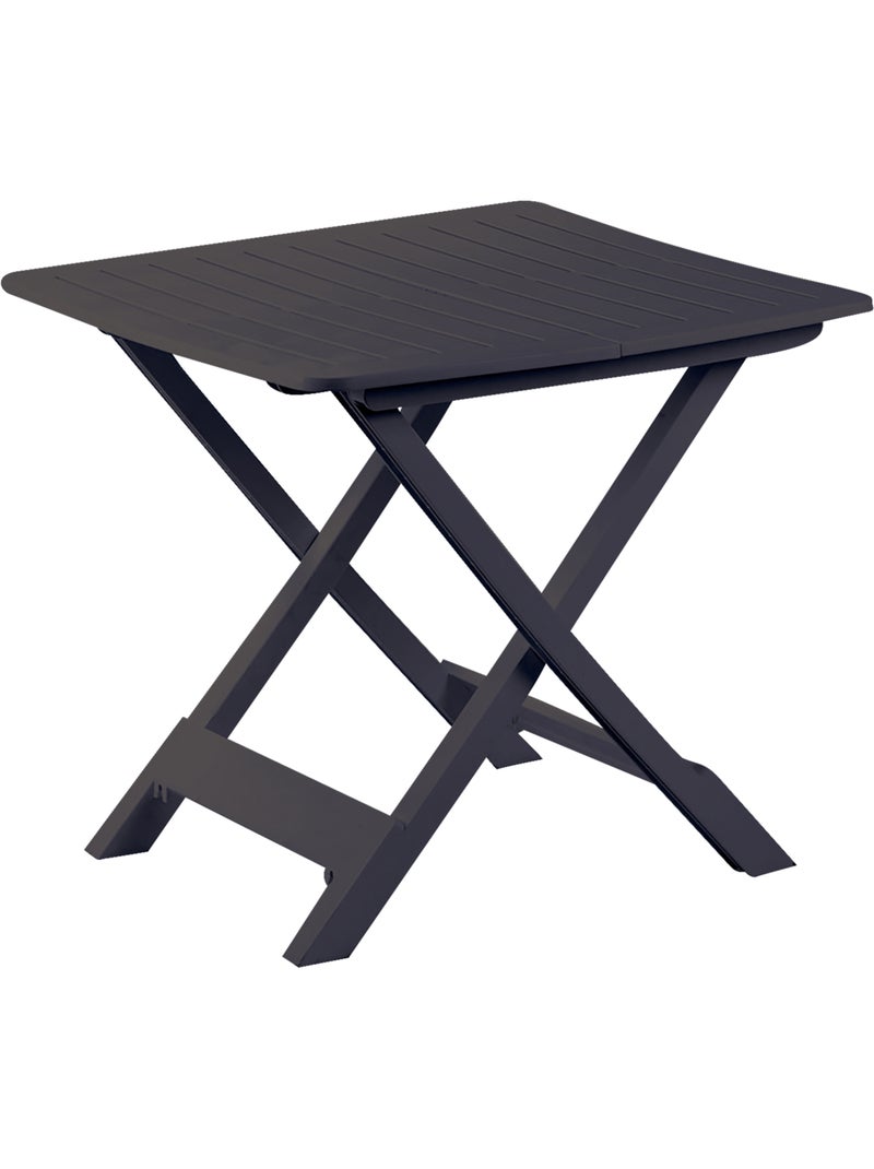 Ensemble table et chaises pliantes gris anthracite - Kiabi