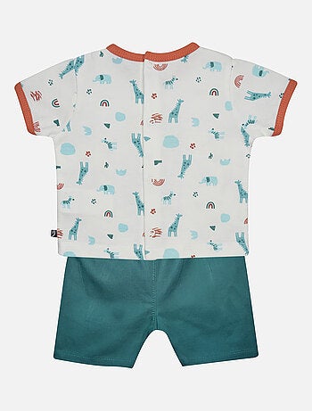 ENSEMBLE TEE SHIRT BERMUDA GEDEON MAILLE BEBE