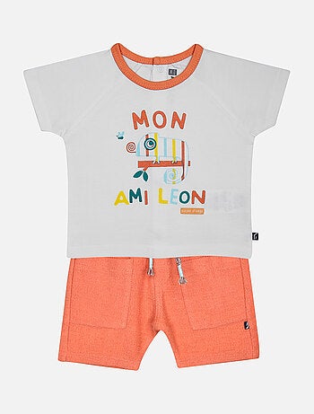 ENSEMBLE TEE SHIRT BERMUDA GREG MAILLE BEBE