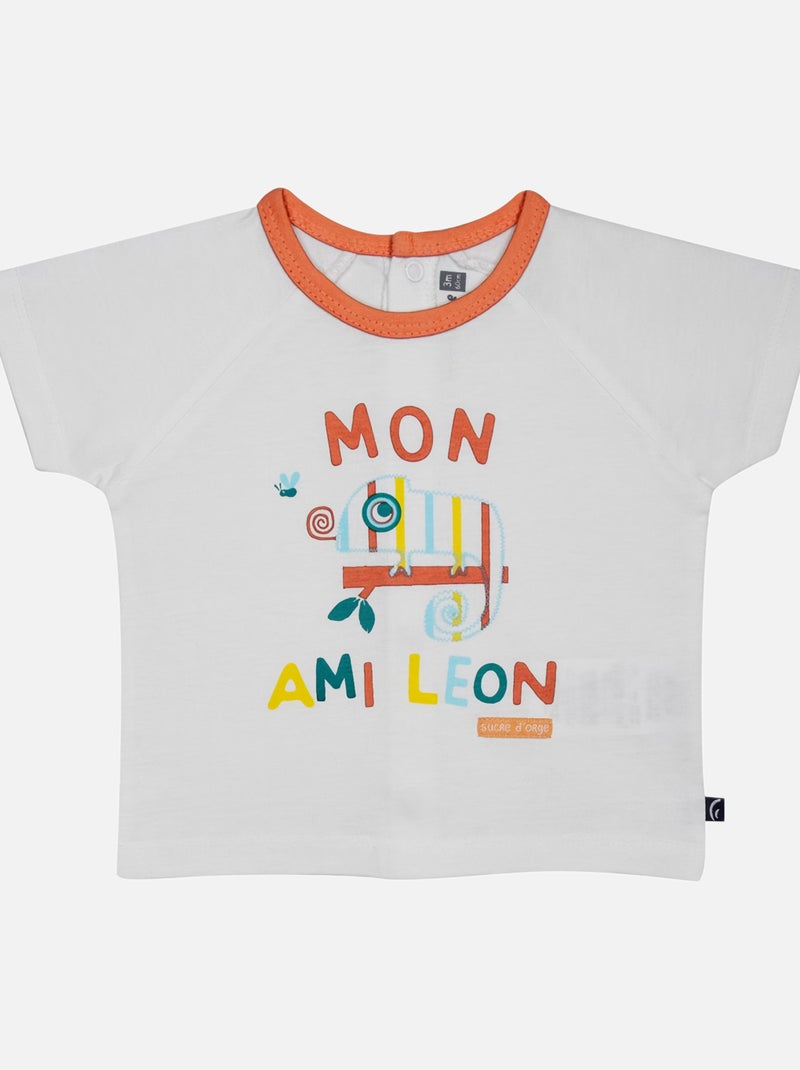 ENSEMBLE TEE SHIRT BERMUDA GREG MAILLE BEBE Blanc - Kiabi