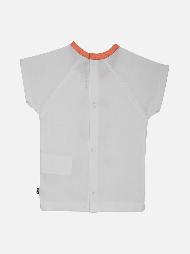 ENSEMBLE TEE SHIRT BERMUDA GREG MAILLE BEBE Blanc - Kiabi