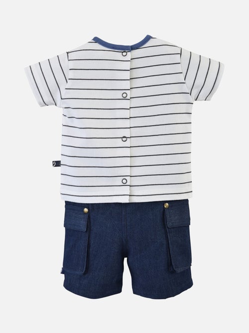 ENSEMBLE TEE SHIRT ET SHORT GARCON POPCORN - Kiabi