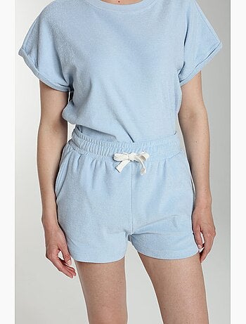 Ensemble Tee Shirt Et Short Molleton Femme Dilly Bis | Gerard Pasquier Avec Col Rond | Gerard Pasq