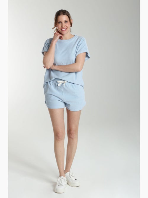 Ensemble Tee Shirt Et Short Molleton Femme Dilly Bis   | Gerard Pasquier Avec Col Rond | Gerard Pasq - Kiabi