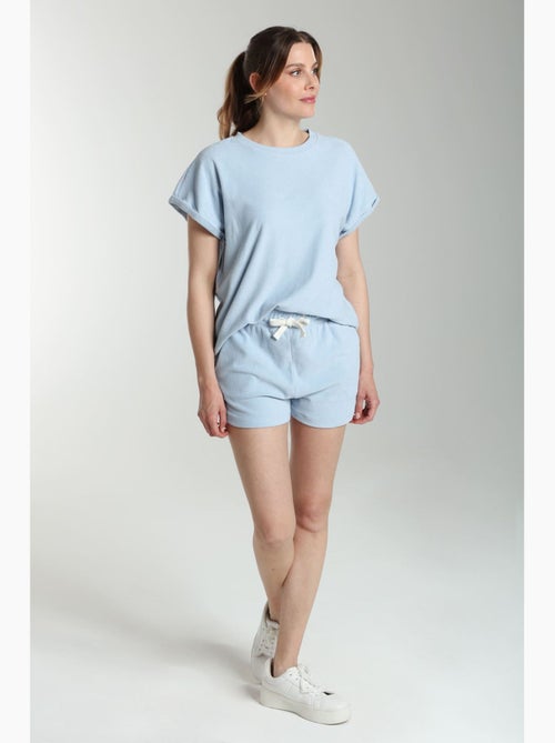 Ensemble Tee Shirt Et Short Molleton Femme Dilly Bis   | Gerard Pasquier Avec Col Rond | Gerard Pasq - Kiabi