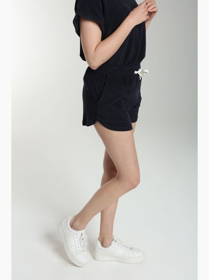 Ensemble Tee Shirt Et Short Molleton Femme Dilly Bis  | Gerard Pasquier Avec Col Rond | Gerard Pasqu Bleu marine - Kiabi