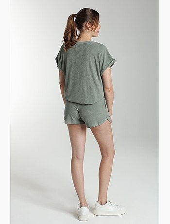 Ensemble Tee Shirt Et Short Molleton Femme Dilly Bis | Gerard Pasquier Avec Col Rond | Gerard Pasqu