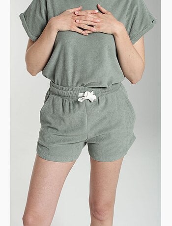 Ensemble Tee Shirt Et Short Molleton Femme Dilly Bis | Gerard Pasquier Avec Col Rond | Gerard Pasqu
