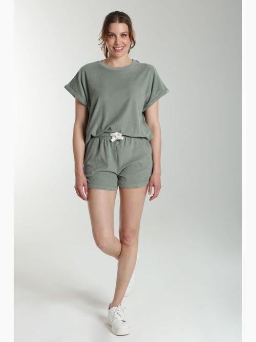 Ensemble Tee Shirt Et Short Molleton Femme Dilly Bis  | Gerard Pasquier Avec Col Rond | Gerard Pasqu - Kiabi