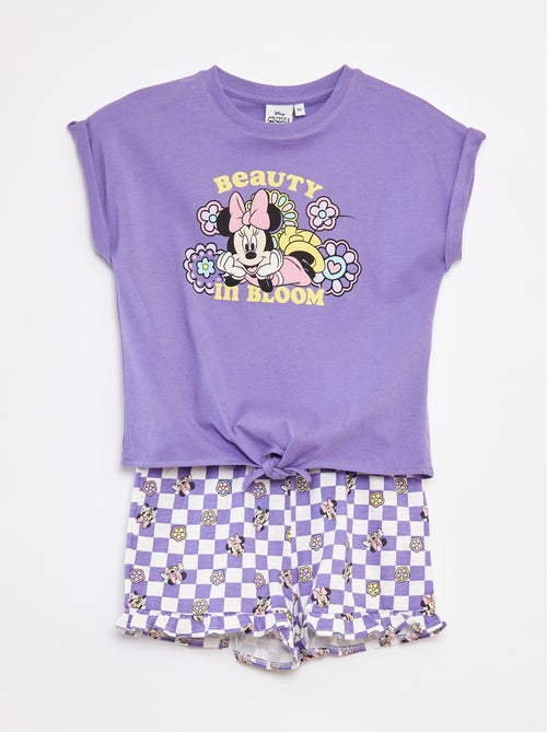 Ensemble tee-shirt long + short 'Minnie' - Kiabi