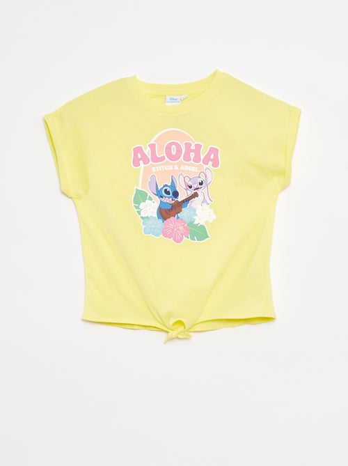 Ensemble tee-shirt long + short 'Stitch' - Kiabi