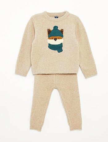 Ensemble tee-shirt + pantalon - imprimé renard