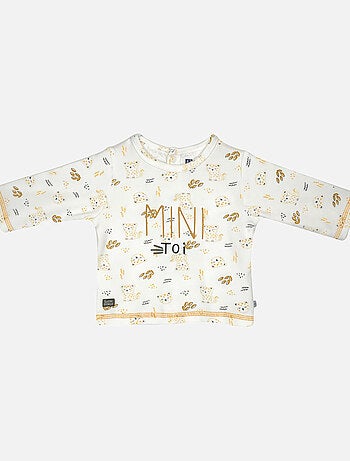 ENSEMBLE TEE SHIRT PANTALON BAVOIR GIBSON MAILLE MANCHES LONGUES NAISSANCE