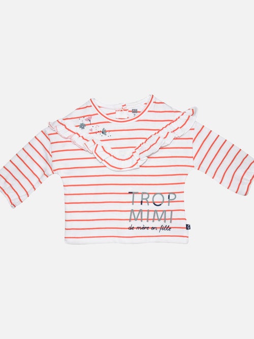 ENSEMBLE TEE SHIRT PANTALON GERMANDREE MAILLE BEBE - Kiabi