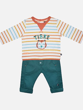 ENSEMBLE TEE SHIRT PANTALON GONTRAN MANCHES LONGUES NAISSANCE