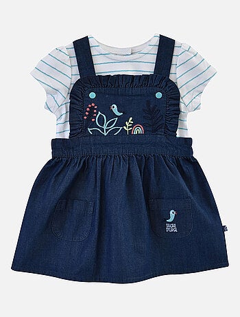 ENSEMBLE TEE SHIRT ROBE ESTRELLA EN JEAN