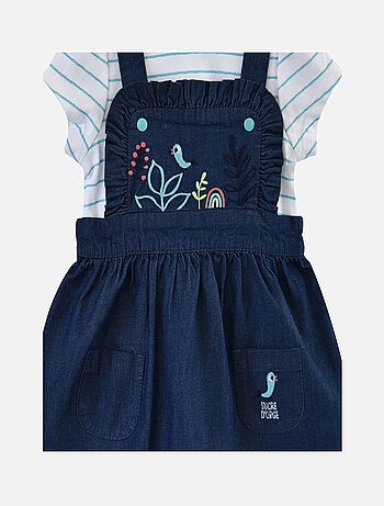ENSEMBLE TEE SHIRT ROBE ESTRELLA EN JEAN