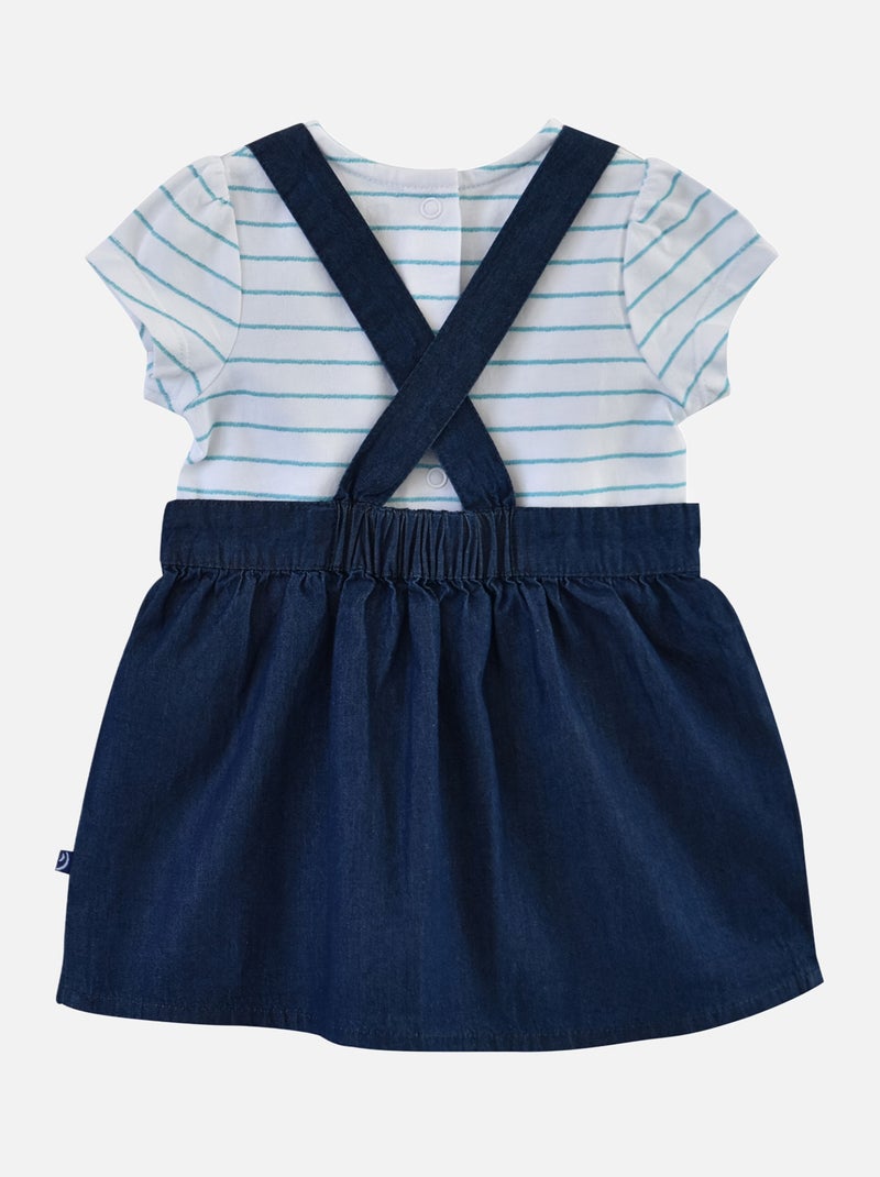 ENSEMBLE TEE SHIRT ROBE ESTRELLA EN JEAN Bleu - Kiabi