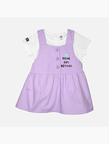 ENSEMBLE TEE SHIRT ROBE GRETHEL POPELINE BEBE