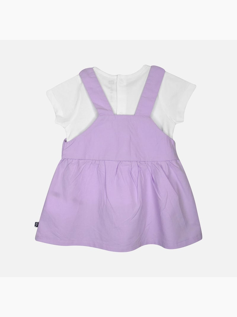 ENSEMBLE TEE SHIRT ROBE GRETHEL POPELINE BEBE Violet - Kiabi