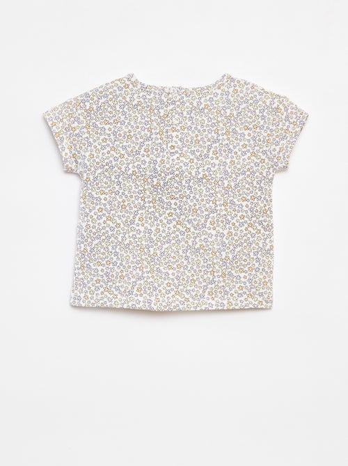 Ensemble tee-shirt + salopette en denim 'Minnie' - Kiabi