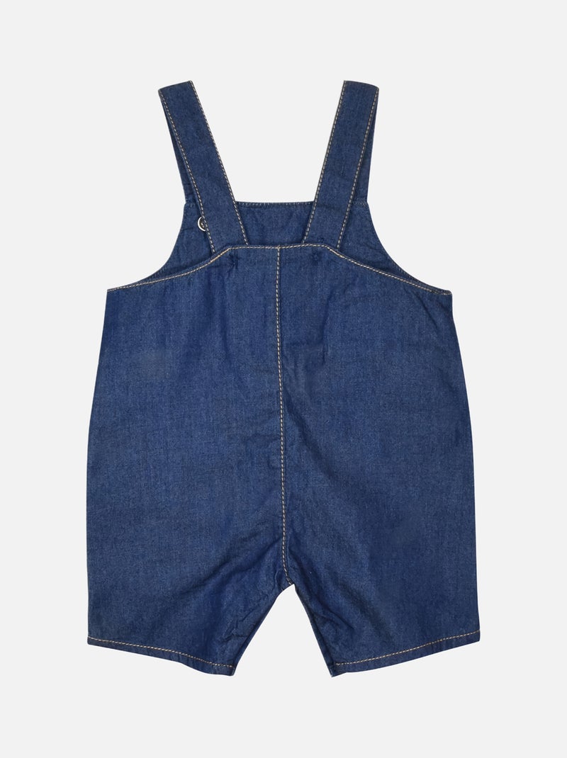 ENSEMBLE TEE SHIRT SALOPETTE GUIDO JEAN COURT NAISSANCE Bleu - Kiabi