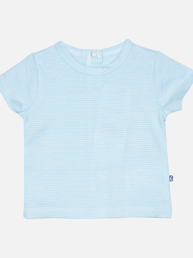 ENSEMBLE TEE SHIRT SALOPETTE GUIDO JEAN COURT NAISSANCE Bleu - Kiabi