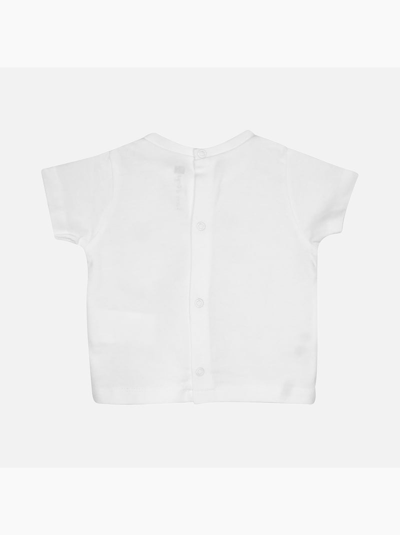 ENSEMBLE TEE SHIRT SHORT GAELIG BEBE Blanc - Kiabi