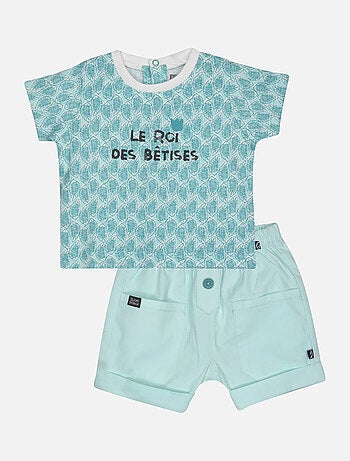 ENSEMBLE TEE SHIRT SHORT GUILIAN BEBE