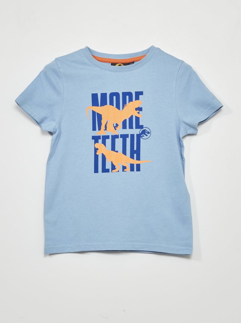 Ensemble tee-shirt + short 'Jurassic Park' Bleu - Kiabi