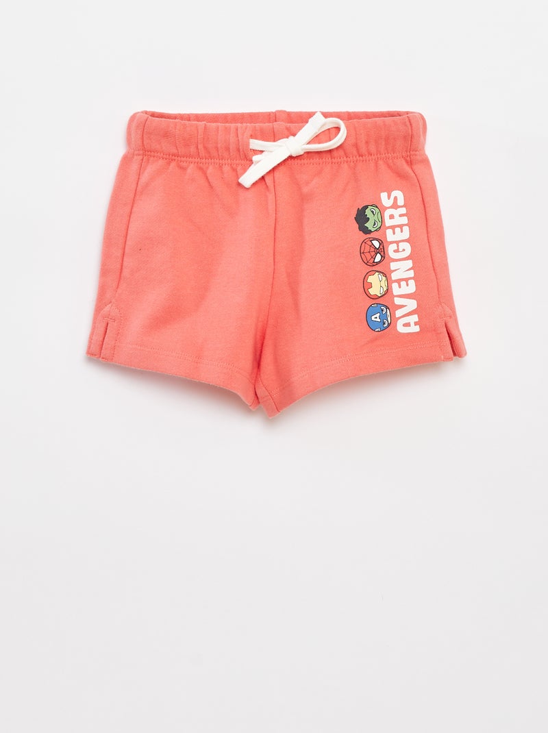 Ensemble tee-shirt + short 'Marvel' Blanc/rouge - Kiabi