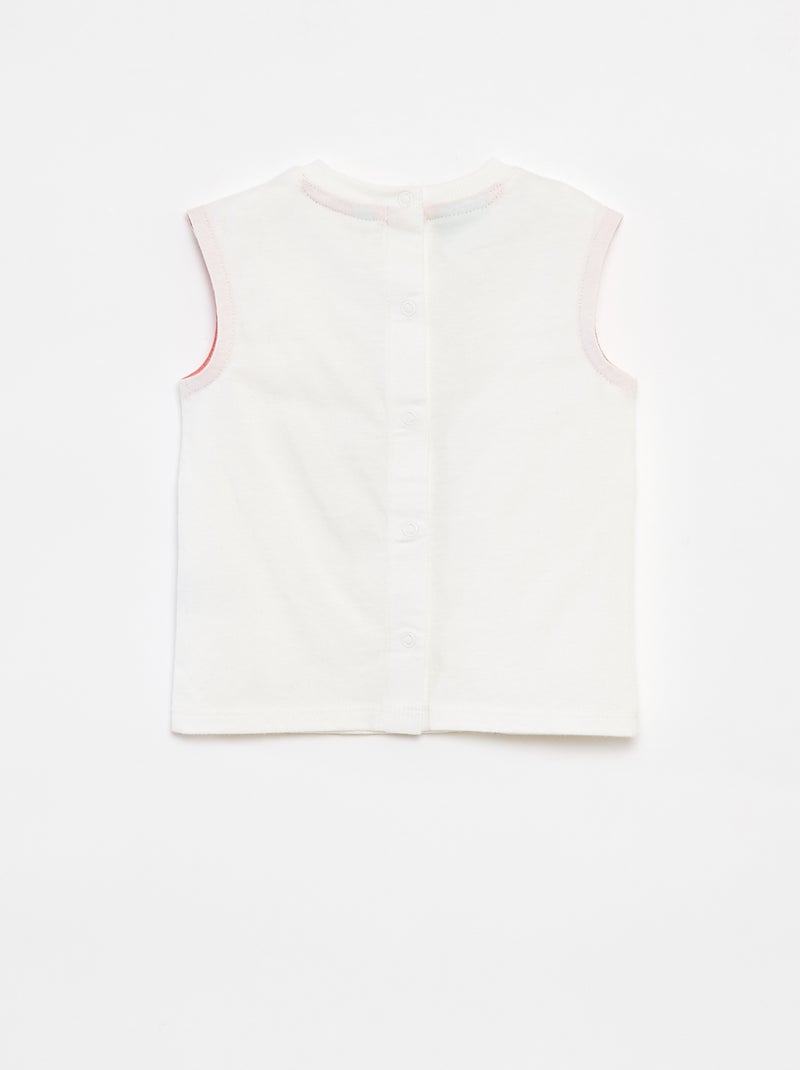 Ensemble tee-shirt + short 'Marvel' Blanc/rouge - Kiabi