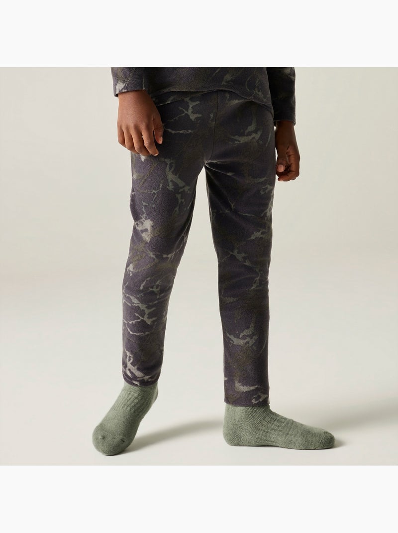 Ensemble thermique motif/style fissuré - dare 2b gris anthracite - Kiabi