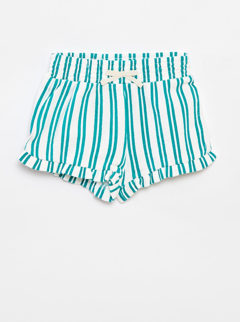 Ensemble top à bretelles + short rayés - 2 pièces VERT - Kiabi