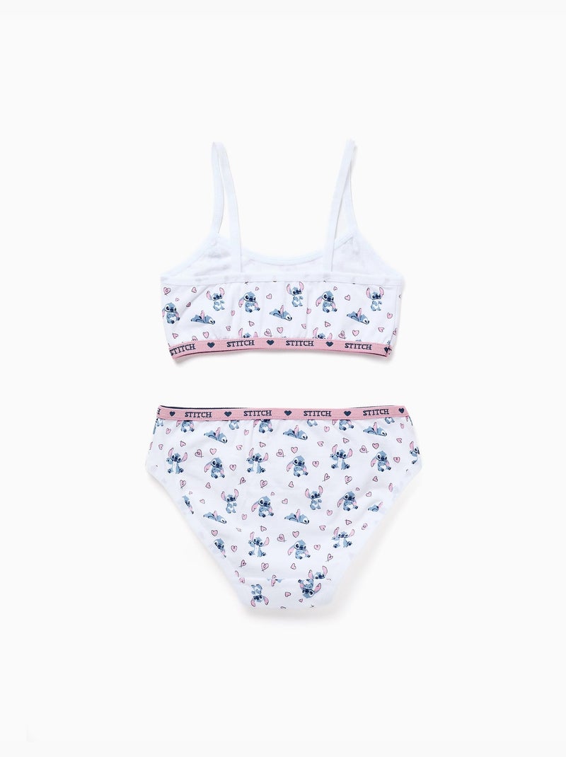 Ensemble top + culottes à motif Stitch Blanc - Kiabi