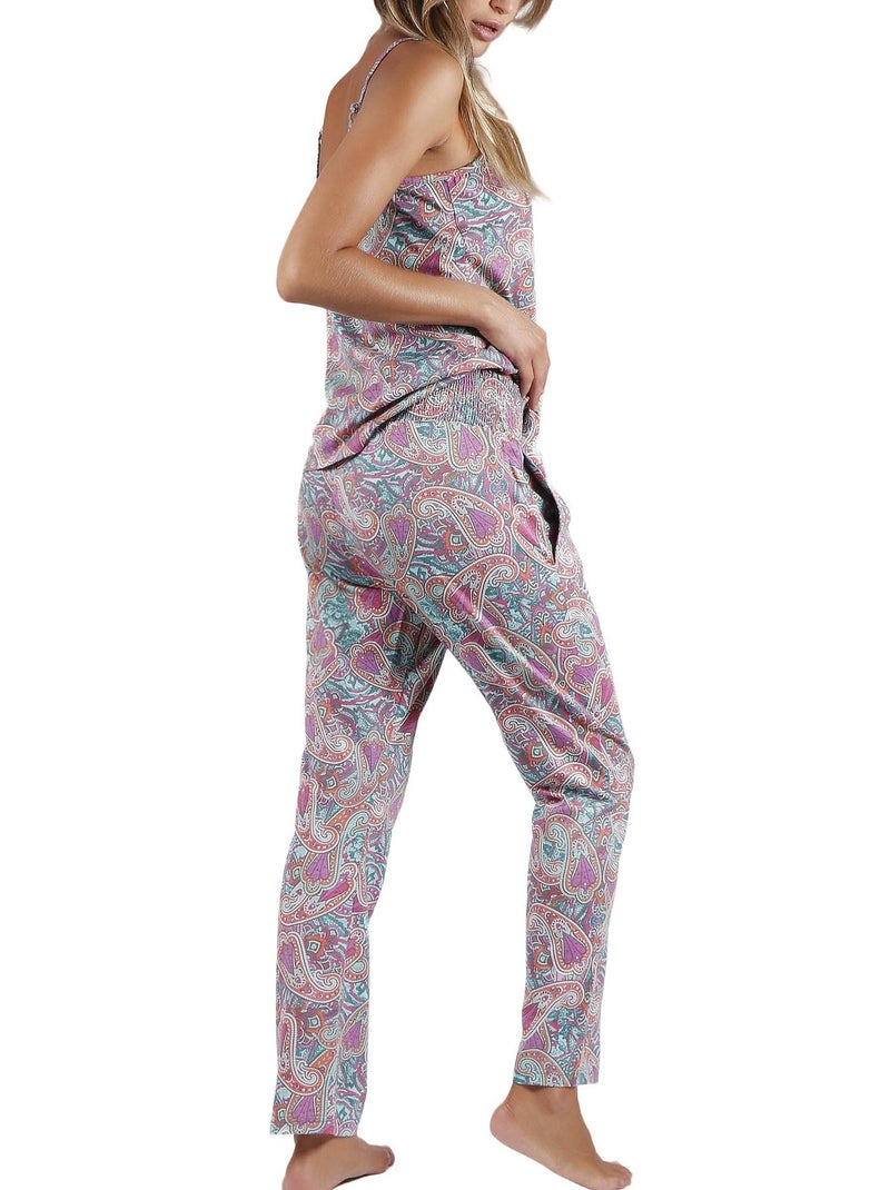 Ensemble top et pantalon de plage Cachemire Multicolore - Kiabi