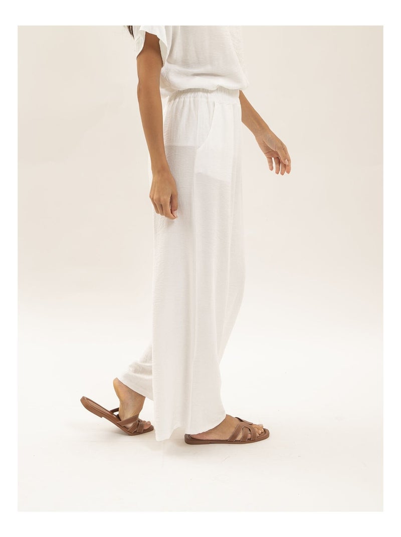 Ensemble top et pantalon etalia Blanc - Kiabi