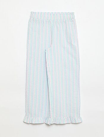 Ensemble top + pantalon avec détails en coton