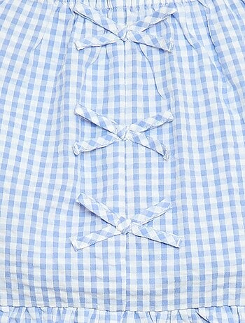 Ensemble top + pantalon avec détails en coton