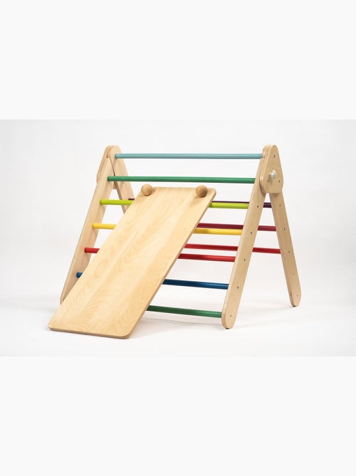 Ensemble Triangle Pikler combiné Mur suédois et Rampe d'escalade Leg&Go - Kiabi