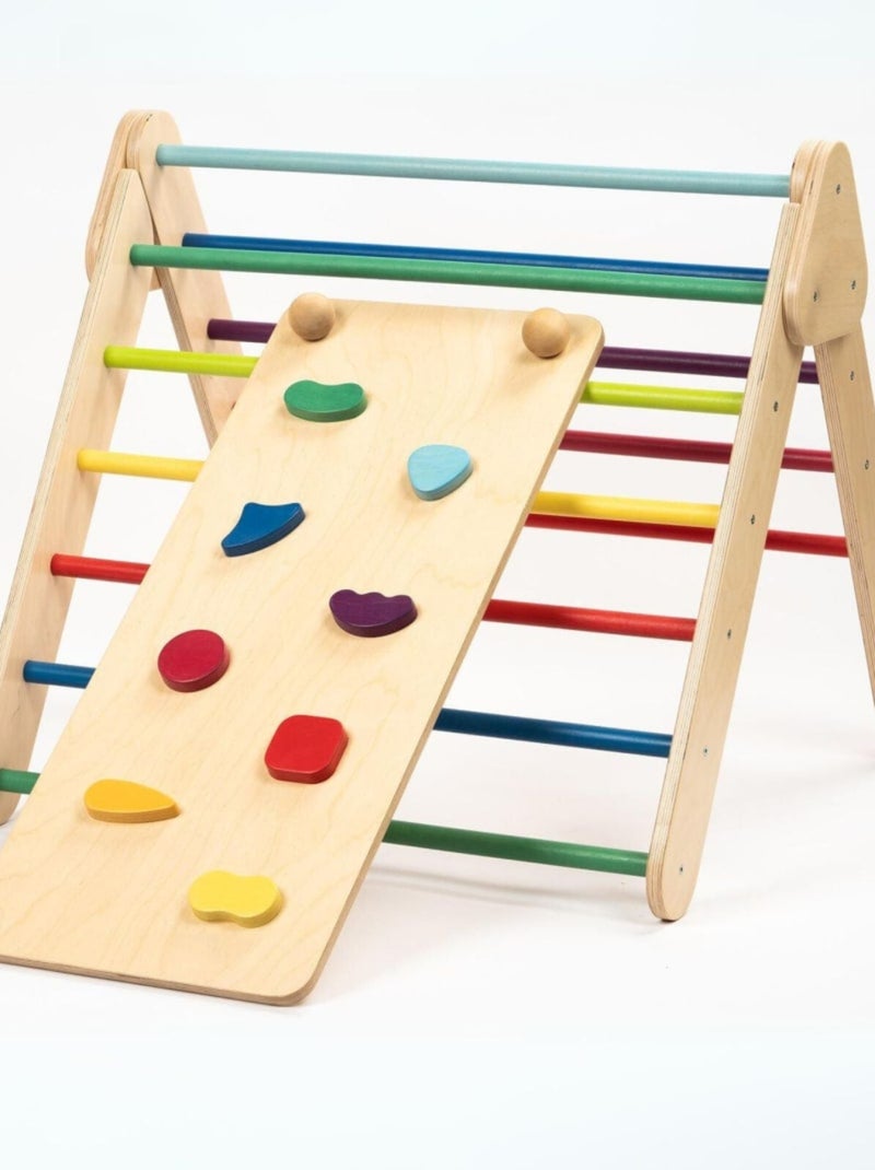 Ensemble Triangle Pikler et Rampe Multicolore - Kiabi