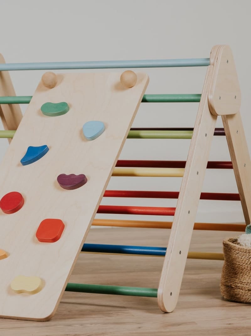 Ensemble Triangle Pikler et Rampe Multicolore - Kiabi