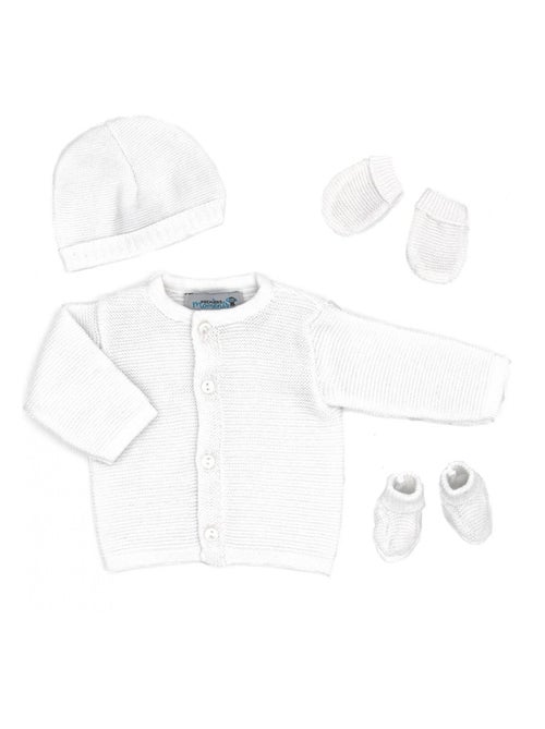 Ensemble tricoté - 100% coton bio - 1 à 3 mois - Kiabi