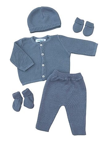 Ensemble tricoté complet - 100% coton bio